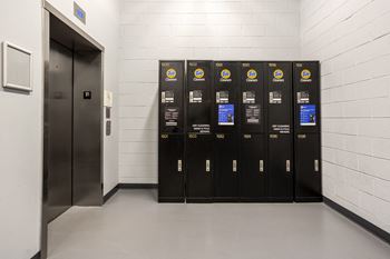 Row of lockers